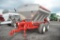 Chandler 8 ton stainless fert spreader w/ tarp, double spinner, tarp, 16.5L tires, (nice)