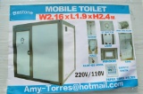 Bastone 6'x7' portable bathroom w/ shower