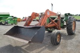 Oliver 1650 tractor w/ 8,273hrs, Bush Hog 3400 loader, open station, 540 pto, 3pt, toplink, wide fro