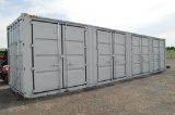 8' x 40' storage container, 4 side doors (new)