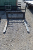 Heavy duty skid mount 48'' walk through pallet forks