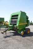 JD 457 Silage Special round baler w/ Mega wide pick-up, net wrap (controls in office)