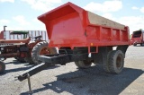 Dump trailer w/ 10' box, rear pintle hitch, triple slide openings