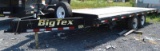 '16 BigTex 100A 8'x18' deckover equip trailer w/ramps, side pockets, LED lights, VIN#16VFX1829G20728