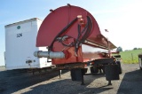 '01 N-Tech manure tanker semi trailer, tare WT. 6600#, rear discharge, (Registration), VIN# 48ZSC232