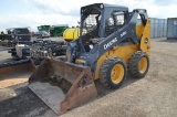 JD 318G skid loader w/ 7,016 hrs, 2 spped, hyd quick attach, aux hyd, 10-16.5 tires  Selling w/ 72