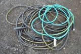 Large amount of garden hose