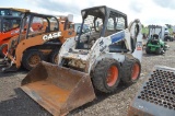 Bobcat S175 skid loader w/ 3094hrs, manual quick att, aux hyd, foot controls, sells w/ 66'' material