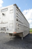 '96 Eby 48' double deck aluminum cattle trailer w/ spring ride, aluminum deck, 11R24.5 rubber w/ alu