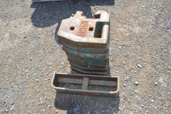 8 Ford front weights w/ bracket (x8)