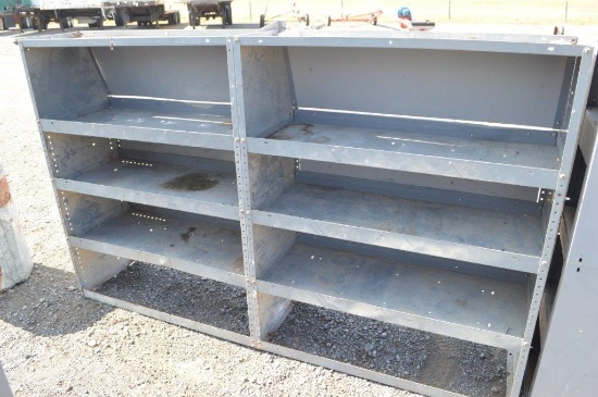 Set of commercial racking for work van