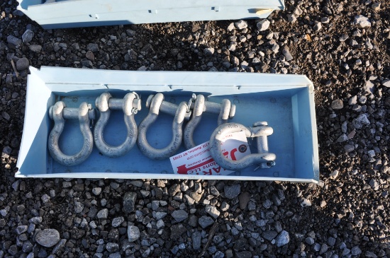 5- CM 3.5 ton 5/8'' shackles (x5)