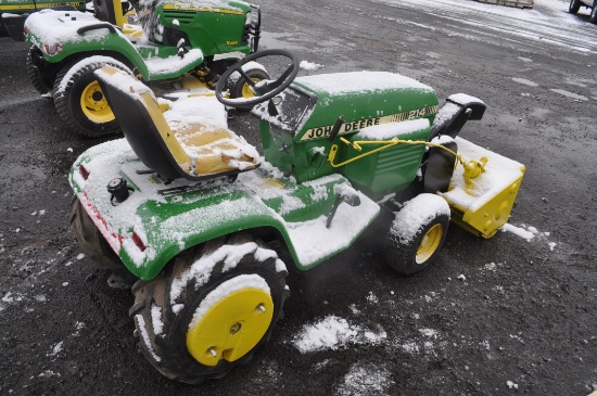 JD 214 lawn tractor w/ 37" deck, gas