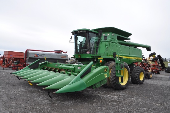 '02 JD 9750 STS w/ 3750/2354 hrs, 4wd, contour master, single point hook up, bin ext, 18.4R42 duals,