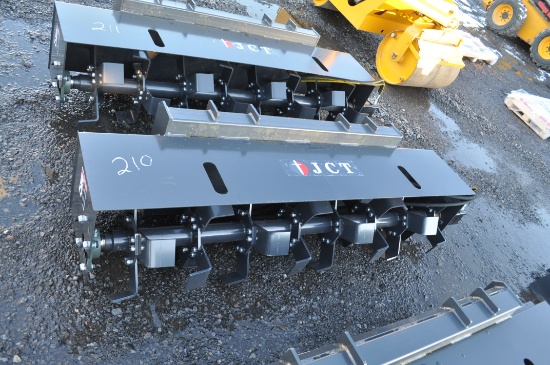JCT heavy duty skid mount 6' hyd rototiller