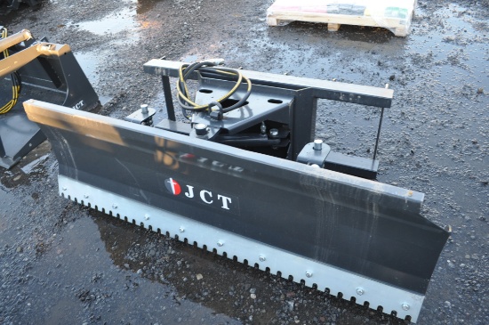 JCT 6' heavy duty skid mount hyd angle blade