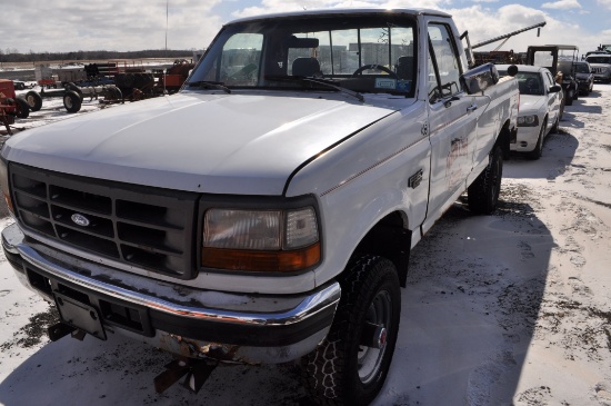 '93 Ford F350 w/ 5spd, manual, 4wd, 310,312mi, 7.3 diesel engine, VIN# 2FTHF36C8PCB16828, (title)