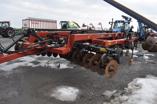 DMI Tiger-mate 28' field cultivator, leveling tines, packer hitch & hyd
