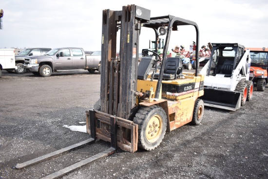 Daewoo G20S forklift w/ 48" foks, 3 stage w/side shift, gas, 3803hrs