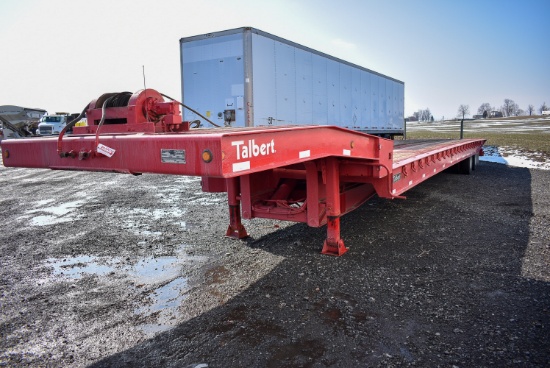 '07 Talbert 48' sliding axle trailer, 35ton, (sandblasted & painted 3 mo ago; one owner), VIN# 40FG0