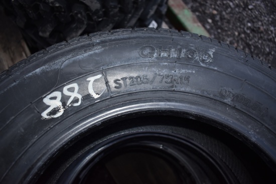 ST 205/75R15 trailer tires (new tires) (x4)