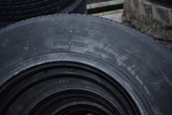 ST 235/80R16 trailer tires (new tires) (x4)