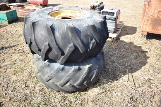 2- 18.4-16-1 Firstone tires w/ 8 bolt rim