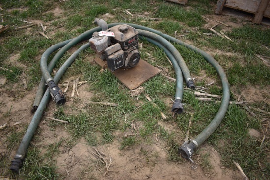 Briggs & Stratton 825 2'' water pump w/ hoses