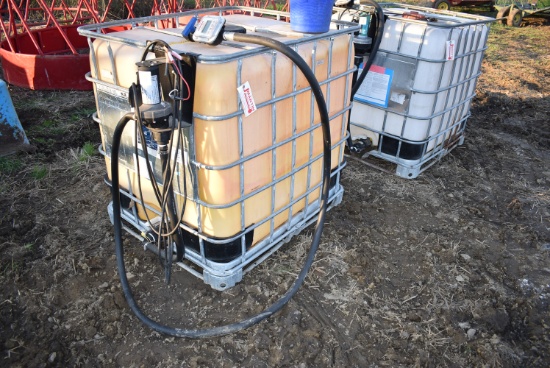 Chemical tank w/ 12v pump & flow meter
