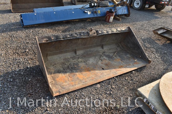 Used 76" skid mount material bucket