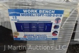 Steelman 10' 15 drawer workbench (blue)