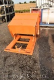 Steel forklift dumping hopper