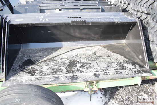 Kivel 66" skid mount material bucket