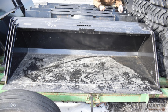 Kivel 72" skid mount material bucket
