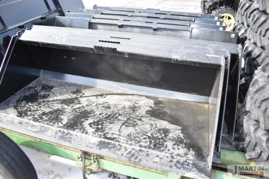 Kivel 78" skid mount material bucket