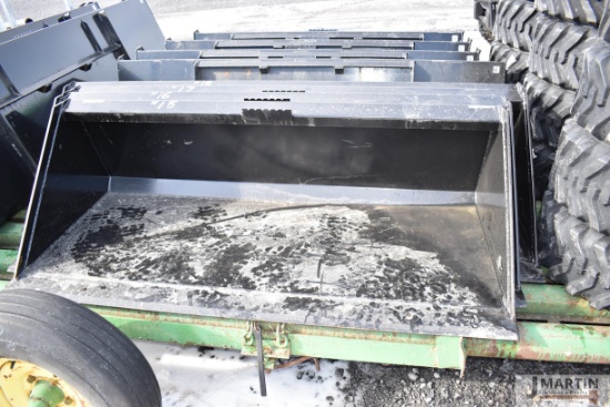 Kivel 84" skid mount material bucket
