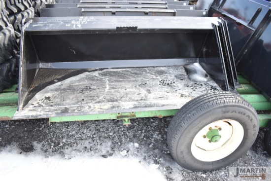 Kivel 66" skid mount material bucket
