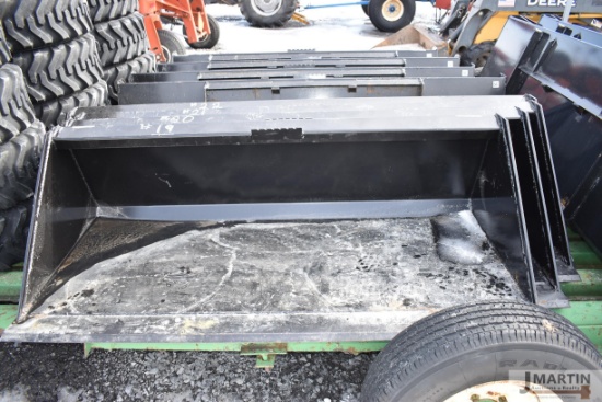 Kivel 84" skid mount material bucket