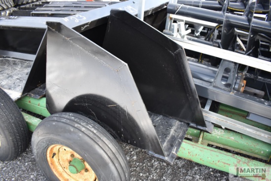 Kivel 96" skid mount material bucket