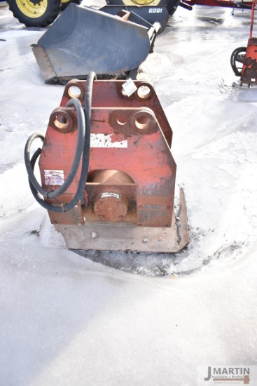 Plate tamper for small excavator