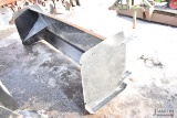 8' skid mount snow pusher (new)