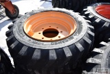 4-Camso 10-16.5 skid loader tires on Case Rims