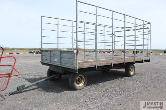 9'x18' Steel hay kicker wagon