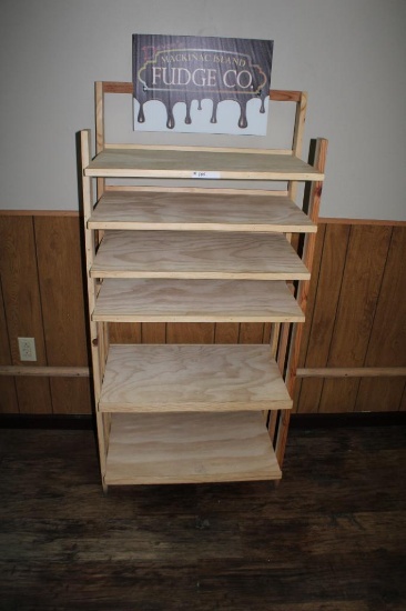 6 Tier wooden display rack