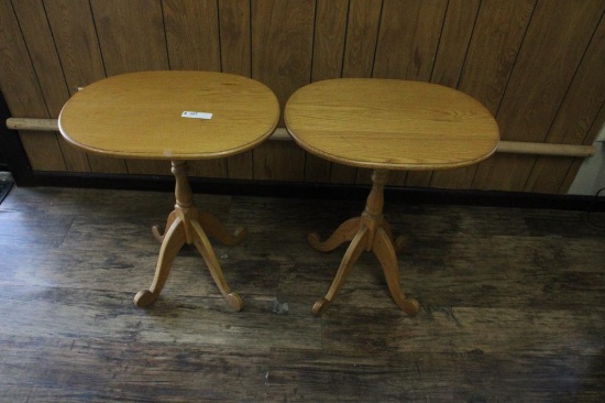 2- Wooden end tables