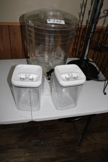 Drink dispenser w/ 2-sealed containers