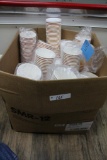 12 oz insulated paper cups w/ lids ( aprox 500 ct)