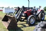 CIH JX90U Tractor w/Stoll Robust F 15 EURO Mount Loader w/ aux hyd