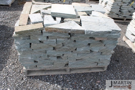 Pallet of gauged colonial wall stone