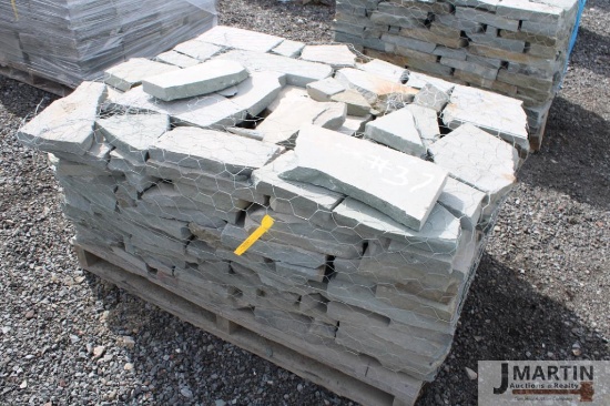 Pallet of gauged colonial wall stone